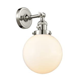 A thumbnail of the Innovations Lighting 203SW-8 Beacon Polished Nickel / Matte White