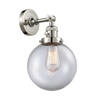 A thumbnail of the Innovations Lighting 203SW-8 Beacon Polished Nickel / Clear