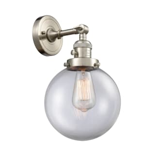 A thumbnail of the Innovations Lighting 203SW-8 Beacon Brushed Satin Nickel / Clear