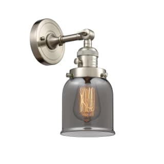 A thumbnail of the Innovations Lighting 203SW Small Bell Brushed Satin Nickel / Plated Smoked