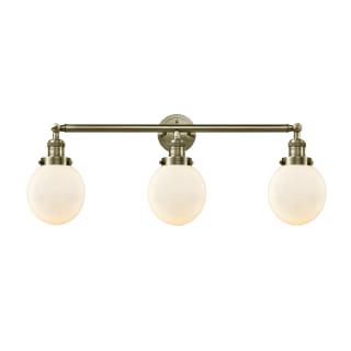 A thumbnail of the Innovations Lighting 205-S-6 Beacon Antique Brass / Matte White