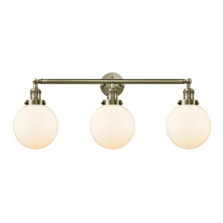 A thumbnail of the Innovations Lighting 205-S-8 Beacon Antique Brass / Matte White