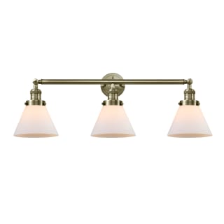 A thumbnail of the Innovations Lighting 205-S Large Cone Antique Brass / Matte White