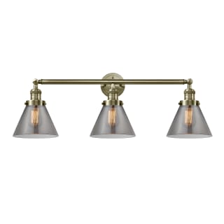 A thumbnail of the Innovations Lighting 205-S Large Cone Antique Brass / Plated Smoke