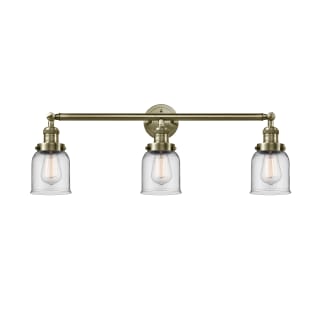 A thumbnail of the Innovations Lighting 205-S Small Bell Antique Brass / Clear