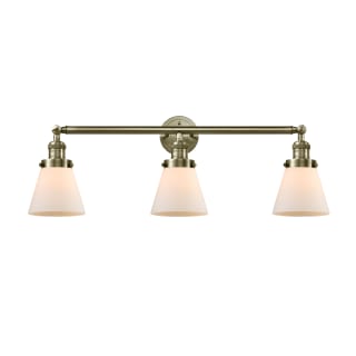 A thumbnail of the Innovations Lighting 205-S Small Cone Antique Brass / Matte White