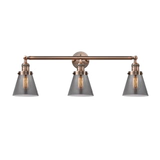 A thumbnail of the Innovations Lighting 205-S Small Cone Antique Copper / Smoked