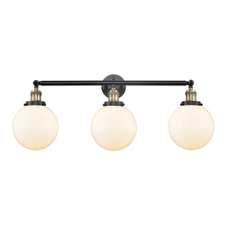 A thumbnail of the Innovations Lighting 205-S-8 Beacon Black Antique Brass / Matte White