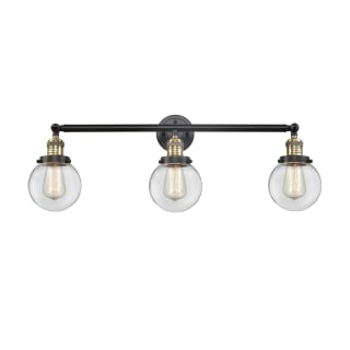 A thumbnail of the Innovations Lighting 205-S-6 Beacon Black Antique Brass / Clear