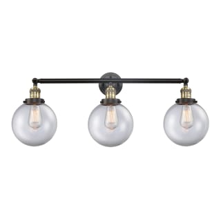 A thumbnail of the Innovations Lighting 205-S-8 Beacon Black Antique Brass / Clear