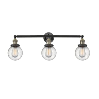 A thumbnail of the Innovations Lighting 205-S-6 Beacon Black Antique Brass / Seedy