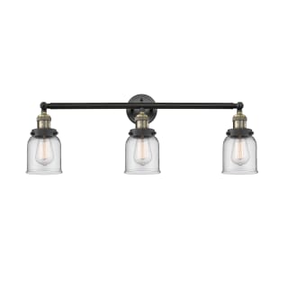 A thumbnail of the Innovations Lighting 205-S Small Bell Black Antique Brass / Clear