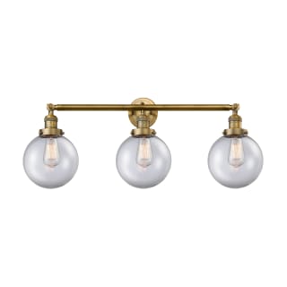 A thumbnail of the Innovations Lighting 205-S-8 Beacon Brushed Brass / Clear