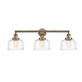 A thumbnail of the Innovations Lighting 205-11-32 Bell Vanity Brushed Brass / Clear Deco Swirl