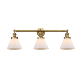 A thumbnail of the Innovations Lighting 205-S Large Cone Brushed Brass / Matte White