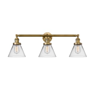 A thumbnail of the Innovations Lighting 205-S Large Cone Brushed Brass / Clear