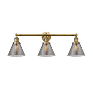 A thumbnail of the Innovations Lighting 205-S Large Cone Brushed Brass / Smoked