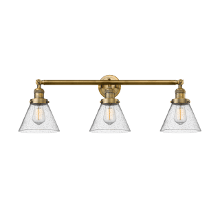 A thumbnail of the Innovations Lighting 205-S Large Cone Brushed Brass / Seedy