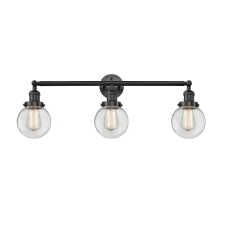 A thumbnail of the Innovations Lighting 205-S-6 Beacon Matte Black / Clear