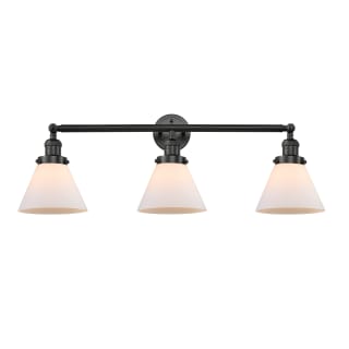 A thumbnail of the Innovations Lighting 205-S Large Cone Matte Black / Matte White