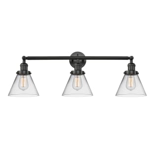 A thumbnail of the Innovations Lighting 205-S Large Cone Matte Black / Clear