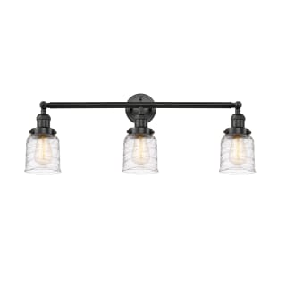 A thumbnail of the Innovations Lighting 205-11-30 Bell Vanity Matte Black / Deco Swirl