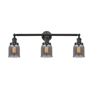 A thumbnail of the Innovations Lighting 205-S Small Bell Matte Black / Plated Smoked