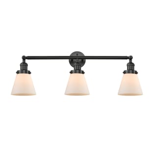 A thumbnail of the Innovations Lighting 205-S Small Cone Matte Black / Matte White