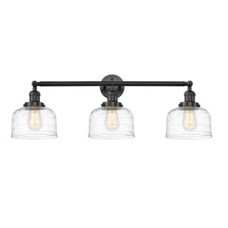 A thumbnail of the Innovations Lighting 205-11-32 Bell Vanity Matte Black / Clear Deco Swirl