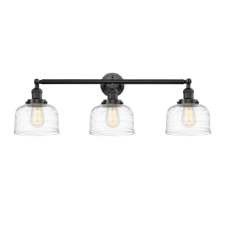 A thumbnail of the Innovations Lighting 205-11-32 Bell Vanity Oil Rubbed Bronze / Clear Deco Swirl