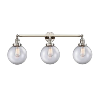 A thumbnail of the Innovations Lighting 205-S-8 Beacon Polished Nickel / Clear