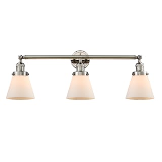 A thumbnail of the Innovations Lighting 205-S Small Cone Polished Nickel / Matte White