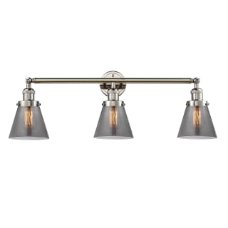 A thumbnail of the Innovations Lighting 205-S Small Cone Polished Nickel / Smoked