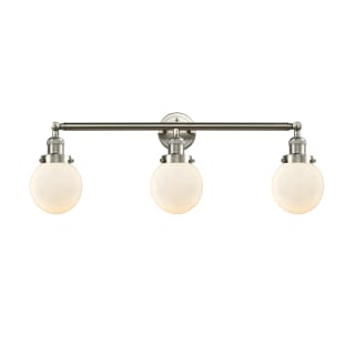 A thumbnail of the Innovations Lighting 205-S-6 Beacon Brushed Satin Nickel / Matte White