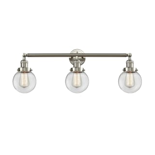 A thumbnail of the Innovations Lighting 205-S-6 Beacon Brushed Satin Nickel / Clear