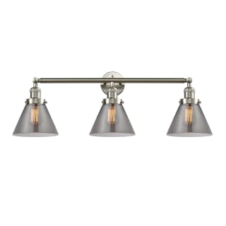 A thumbnail of the Innovations Lighting 205-S Large Cone Brushed Satin Nickel / Smoked