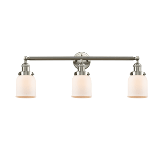 A thumbnail of the Innovations Lighting 205-S Small Bell Brushed Satin Nickel / Matte White