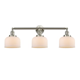 A thumbnail of the Innovations Lighting 205-S Large Bell Brushed Satin Nickel / Matte White