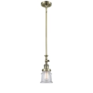 A thumbnail of the Innovations Lighting 206 Small Canton Antique Brass / Clear