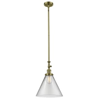 A thumbnail of the Innovations Lighting 206 X-Large Cone Antique Brass / Clear