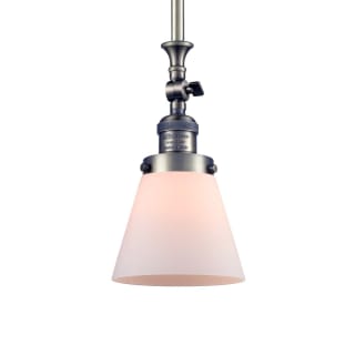 A thumbnail of the Innovations Lighting 206 Small Cone Antique Brass / Matte White Cased