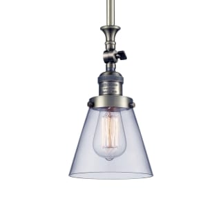 A thumbnail of the Innovations Lighting 206 Small Cone Antique Brass / Clear