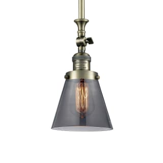 A thumbnail of the Innovations Lighting 206 Small Cone Antique Brass / Smoked