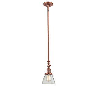 A thumbnail of the Innovations Lighting 206 Small Cone Antique Copper / Clear