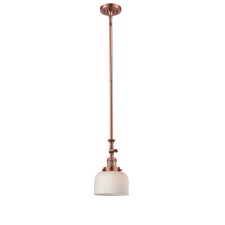 A thumbnail of the Innovations Lighting 206 Large Bell Antique Copper / Matte White Cased
