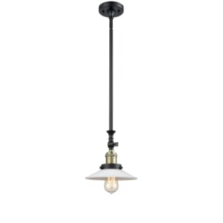 A thumbnail of the Innovations Lighting 206 Halophane Black Antique Brass / Matte White Halophane