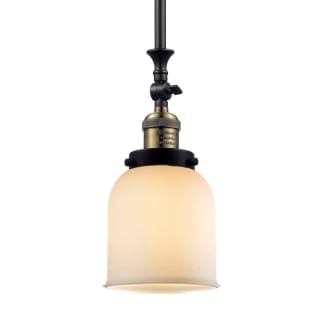 A thumbnail of the Innovations Lighting 206 Small Bell Black / Antique Brass / Matte White Cased