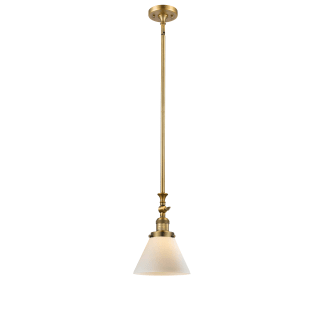 A thumbnail of the Innovations Lighting 206 Large Cone Brushed Brass / Matte White Cased