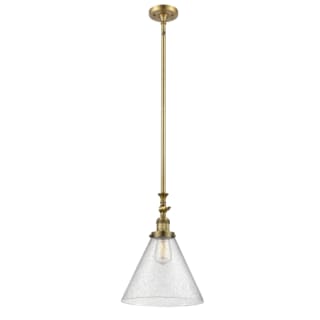 A thumbnail of the Innovations Lighting 206 X-Large Cone Brushed Brass / Seedy