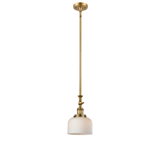 A thumbnail of the Innovations Lighting 206 Large Bell Brushed Brass / Matte White Cased